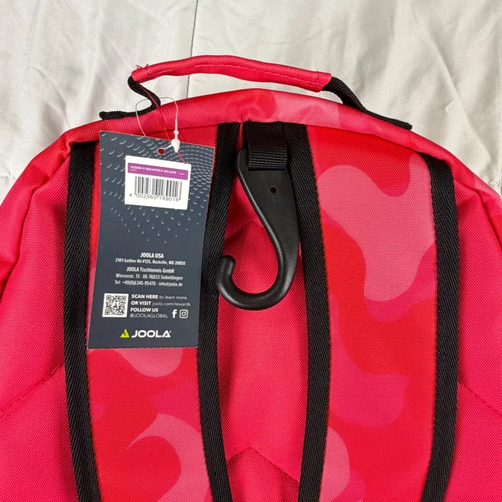 JOOLA Vision II Backpack Deluxe Pink Camo Sports‎ Bag Pickleball NEW